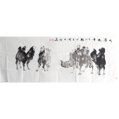 董国宏 北京鉴藏书画院副院长 国画花鸟作品 55×160