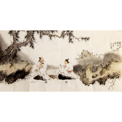 尹江林 中国美协会员、军旅画家  国画人物 69×138